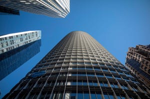 upward view of tall buildings