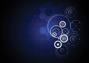 abstract digital gears